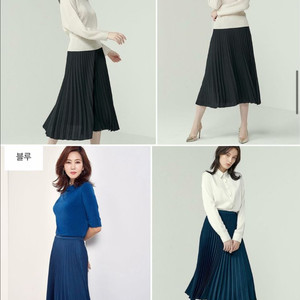 [모르간] 새틴 플리츠 스커트 2종