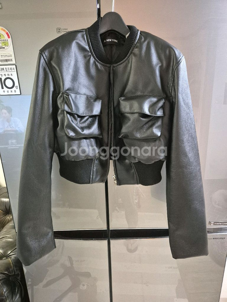 js뉴욕 인조가죽 자켓--0