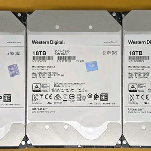 WD Ultrastar 18TB HDD 웬디 울트라스타