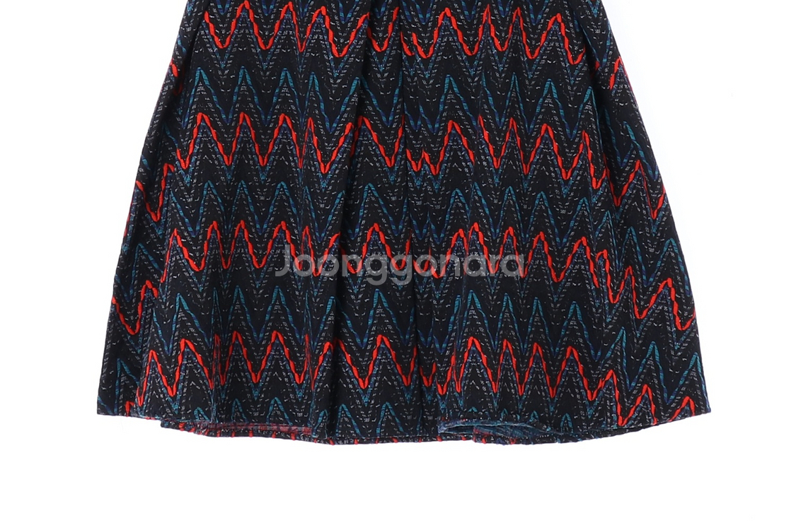 [S]탑샵TOP SHOP 블랙 레드 블르 패턴 플레어스--2