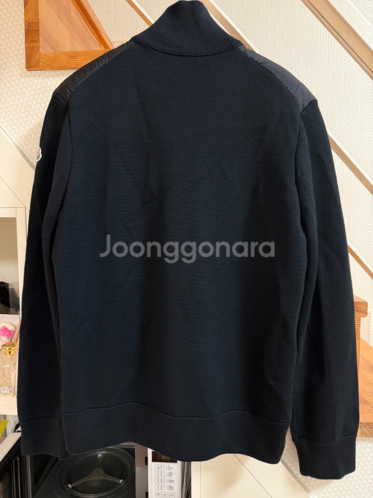 [XL] 24 몽클레어 트리콧 가디건 니트패딩 블랙--1