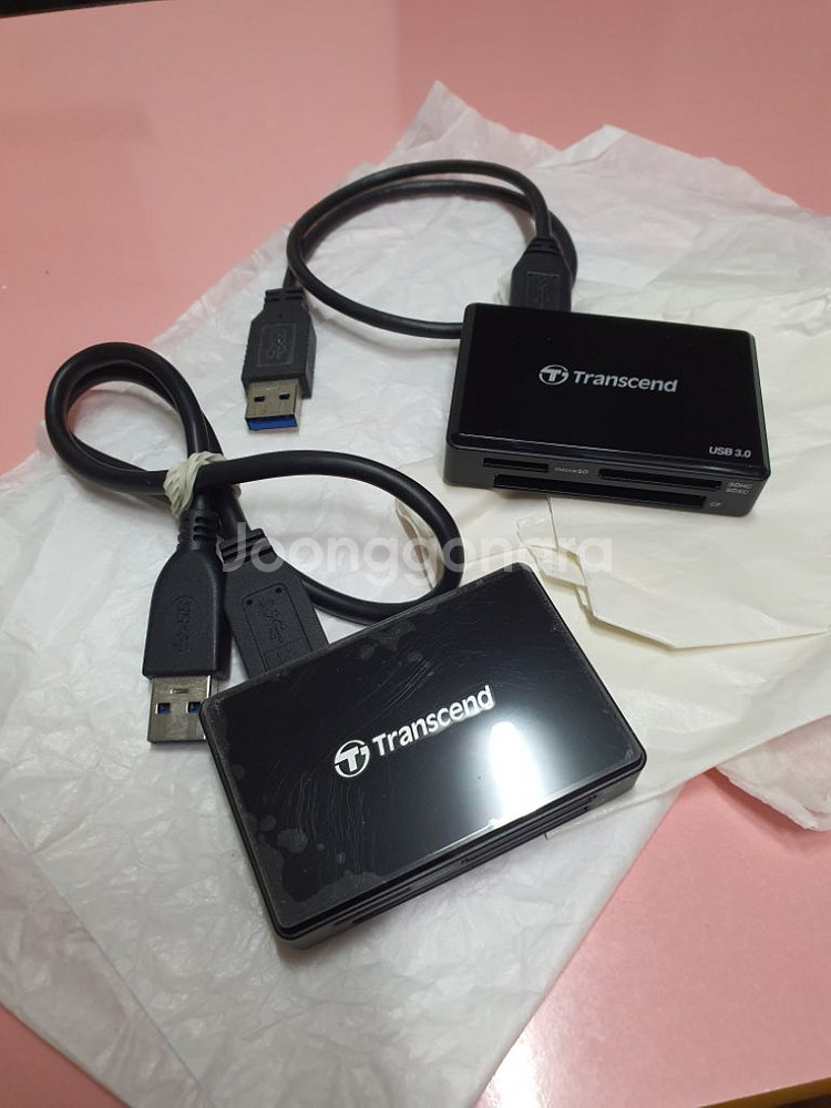 트랜샌드 카드리더기 2개--0