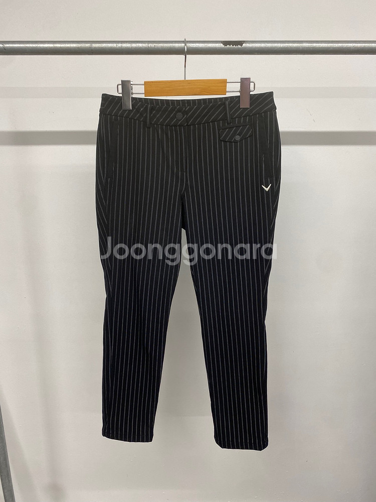 여성용 캘러웨이 골프 기능성 겨울 스트라이프 팬츠 바지--0