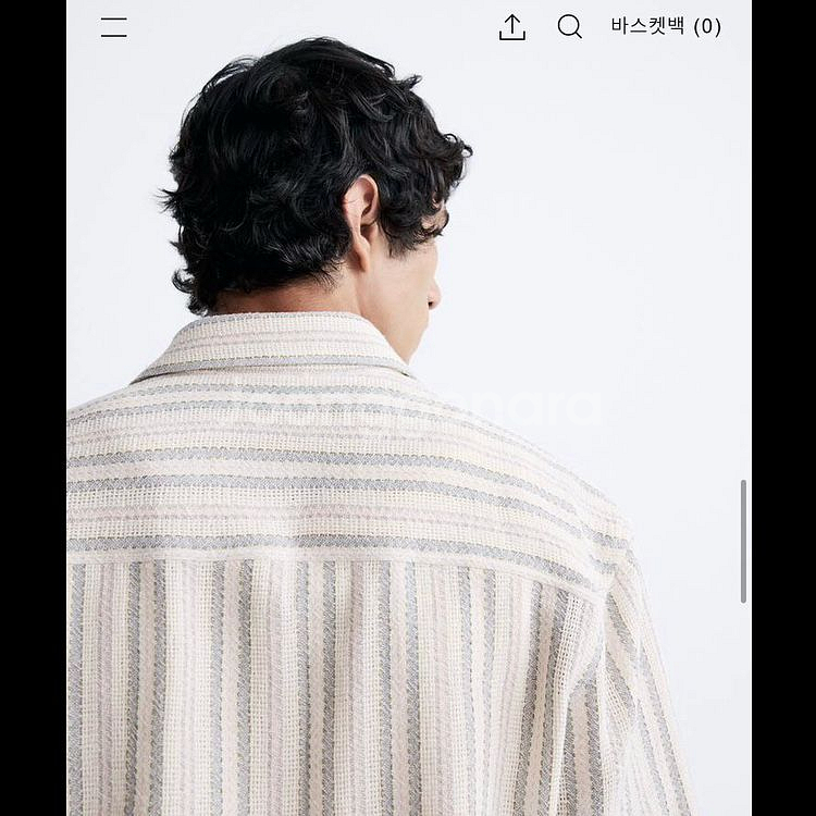 zara 자라 스트라이프 셔츠--9