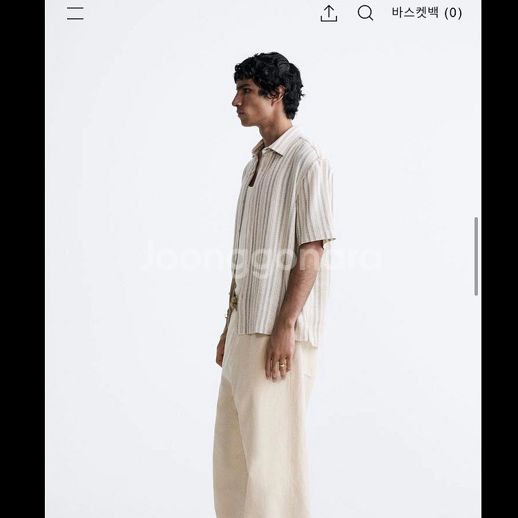 zara 자라 스트라이프 셔츠--8
