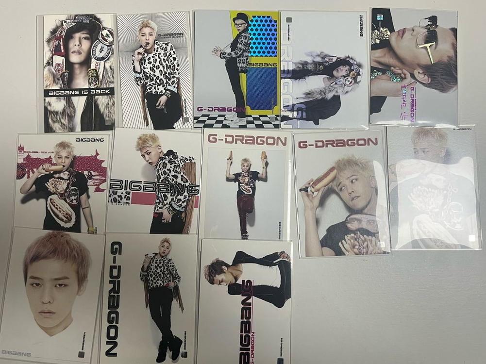 빅뱅 지드래곤 지디 탑 스타컬렉션 스페셜 레어 포토카드--2