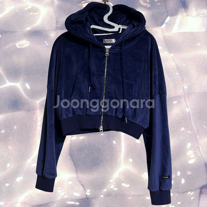 메이윤 제작 벨벳 양면 극세사 후드집업 스커트 세트--7