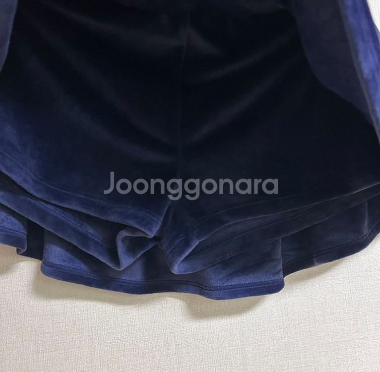 메이윤 제작 벨벳 양면 극세사 후드집업 스커트 세트--9