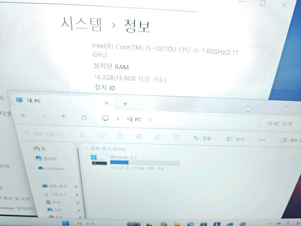 레노버 씽크패드X1 GEN8 14인치 !5-10세대/램--6