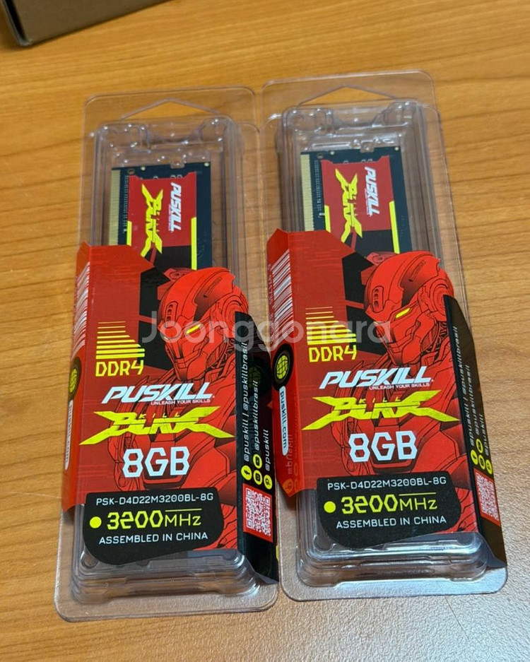 PUSKILL DDR4 8GB 램 2개--0