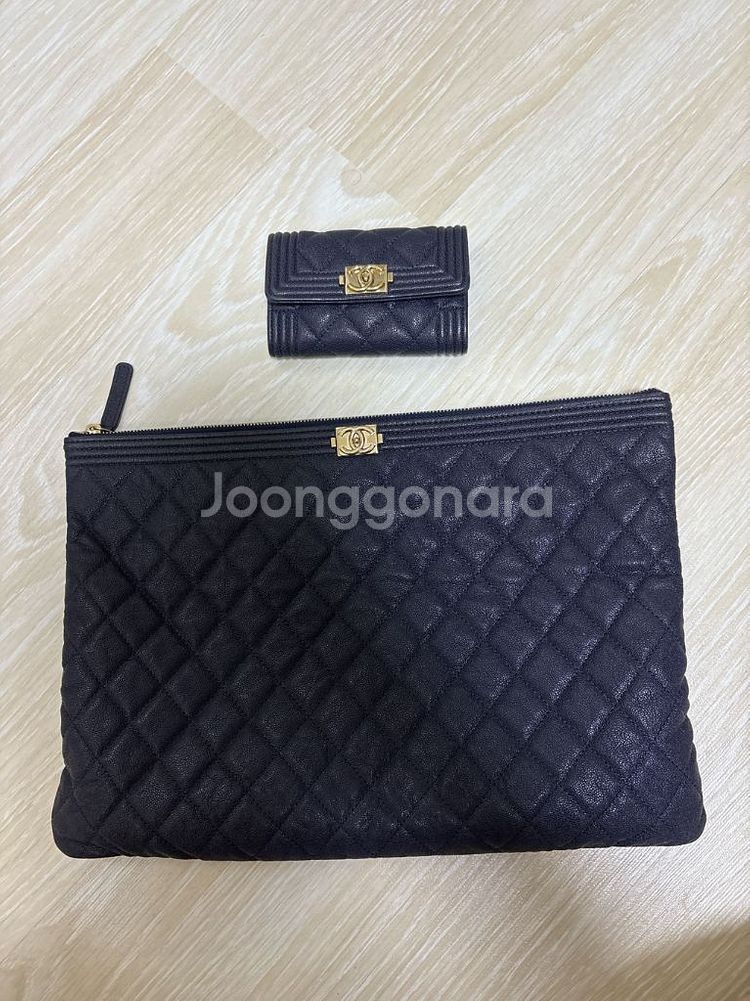 샤넬보이클러치/보이지갑--8