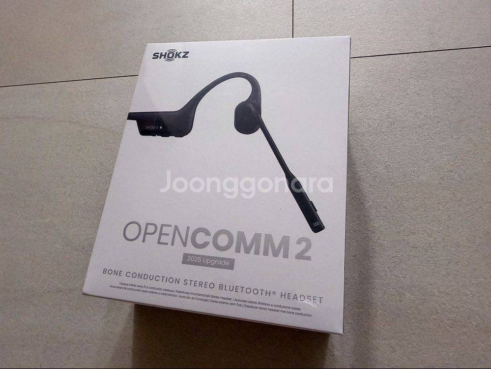 샥즈 오픈컴2 골전도 헤드셋 새상품(미개봉)--0