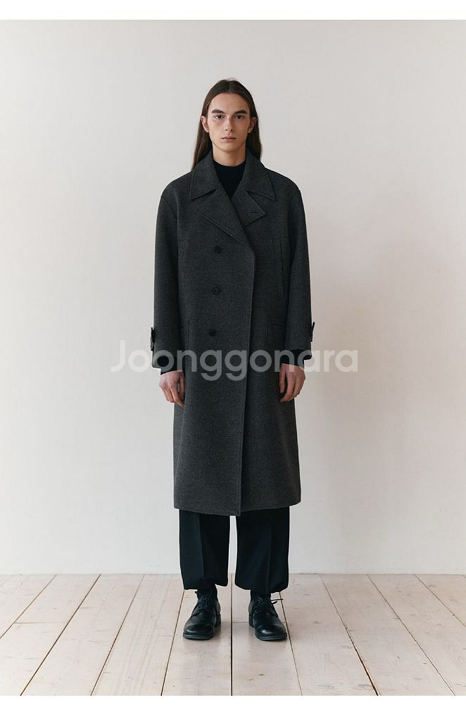 아르반 울 오버사이즈 싱글 롱 코트_그레이--0