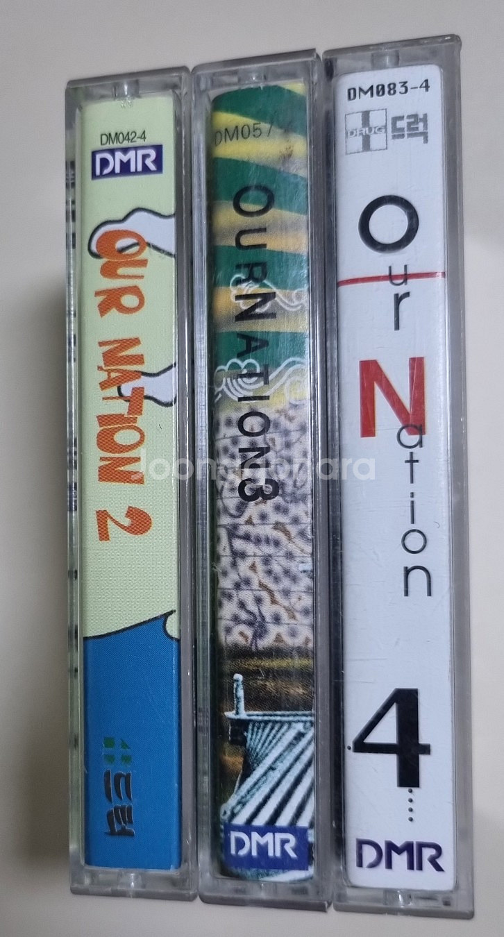 인디 OUR NATION 2-4집 카세트테이프 3장--0