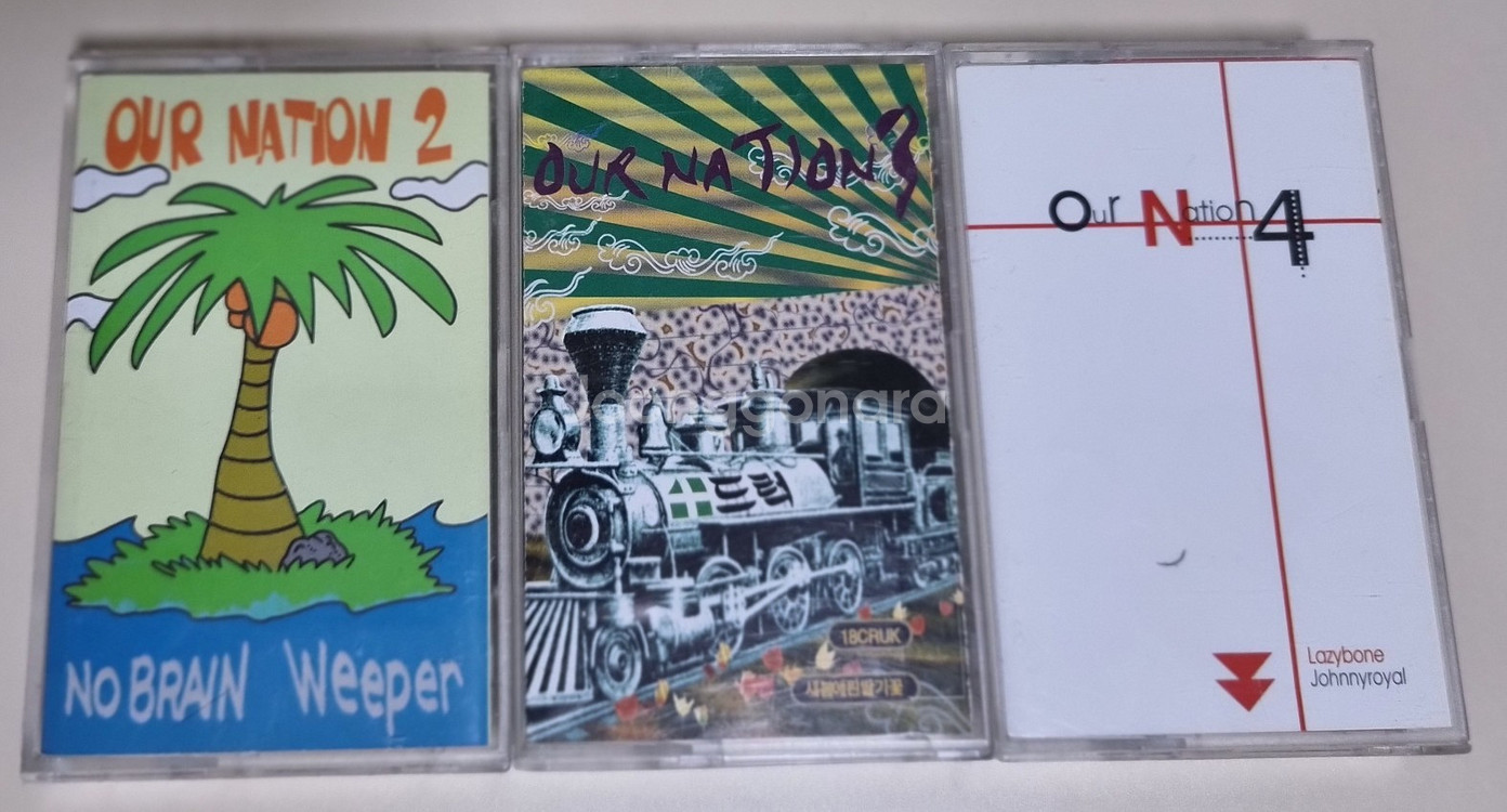 인디 OUR NATION 2-4집 카세트테이프 3장--1