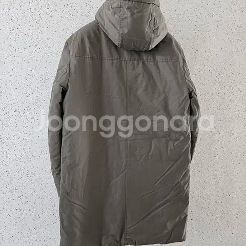L) 자라 후드 롱패딩 자켓 코트 카키 6518 518--2