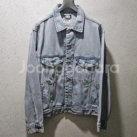 M) 자라 ZARA 연청워싱 데님 자켓 청자켓 1538--3