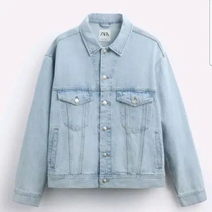 M) 자라 ZARA 연청워싱 데님 자켓 청자켓 1538