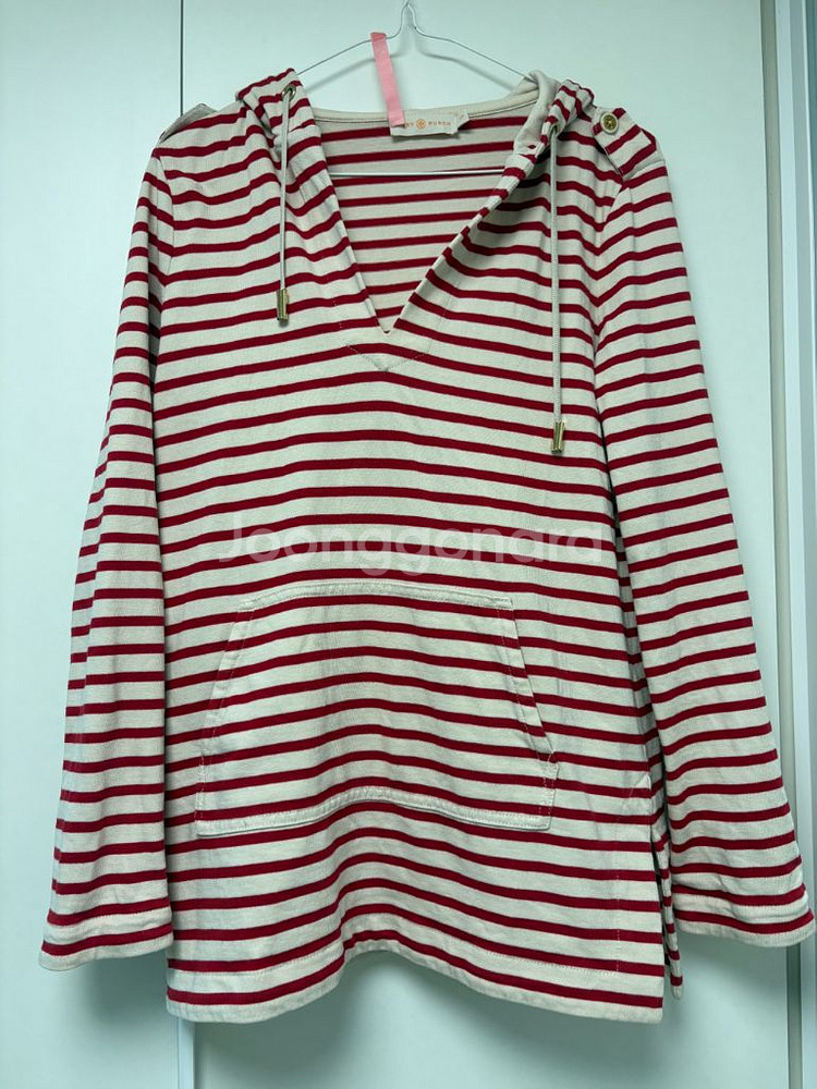 토리버치 스트라이프 티 캐쥬얼 상의--3