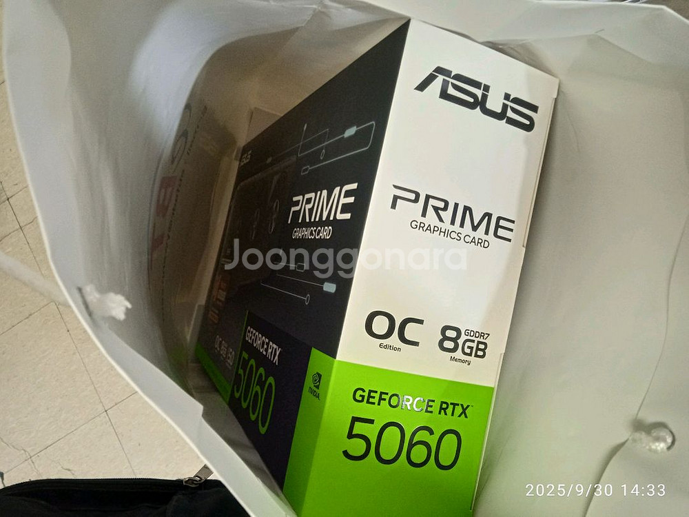 미개봉 ASUS PRIME RTX 5060 O8G 3팬--3