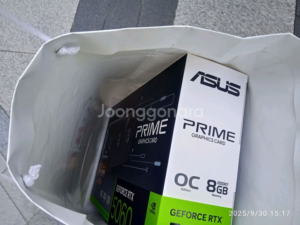 미개봉 ASUS PRIME RTX 5060 O8G 3팬--4