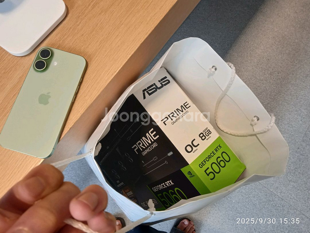 미개봉 ASUS PRIME RTX 5060 O8G 3팬--5