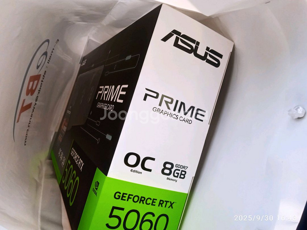 미개봉 ASUS PRIME RTX 5060 O8G 3팬--6