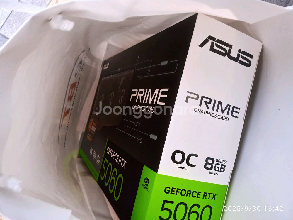 미개봉 ASUS PRIME RTX 5060 O8G 3팬--9