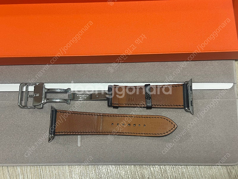 애플워치 에르메스 스트랩45mm 디버클가죽밴드--1