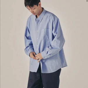 토마스모어 옥스포드 버튼다운 셔츠 블루 S