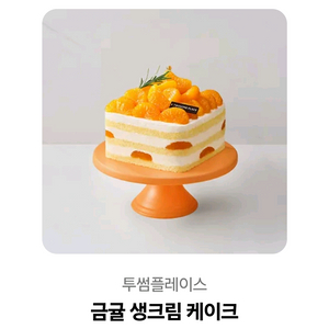 투섬 금귤 생크림 케이크