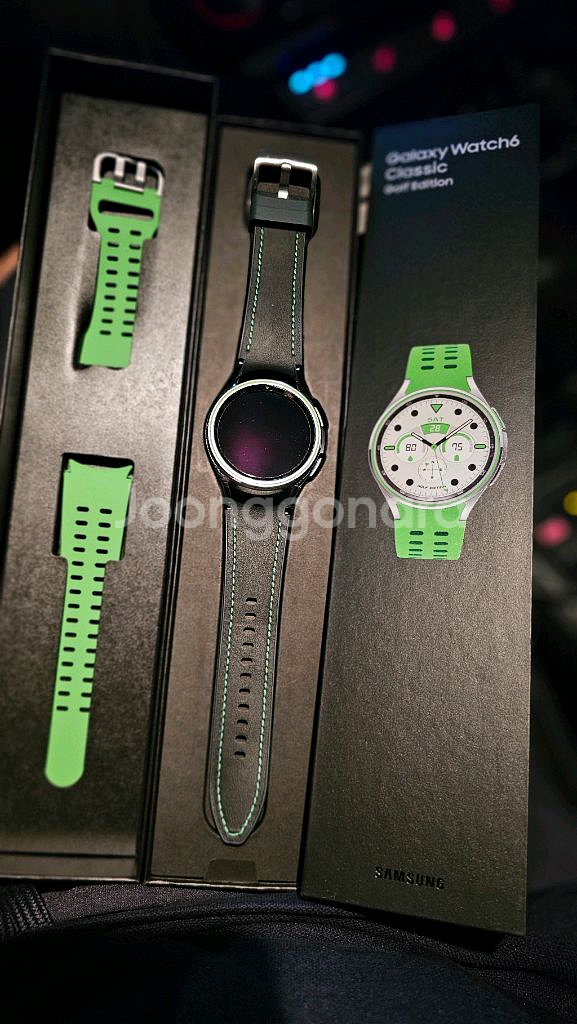 갤럭시워치6 클래식 골프에디션 43mm, S급--0