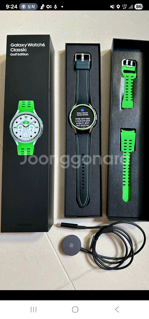 갤럭시워치6 클래식 골프에디션 43mm, S급--2
