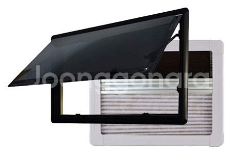 (새제품) 캠핑카창문(알미늄사각) 1200X500, 2--0