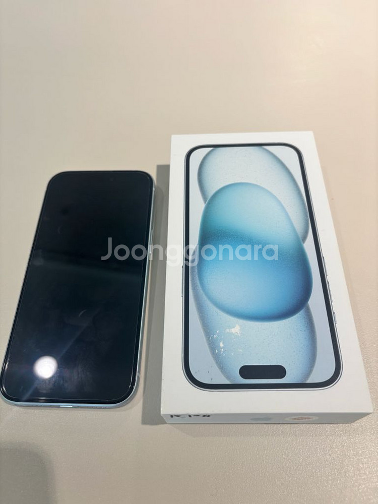 아이폰 15 블루 색상 128GB--1
