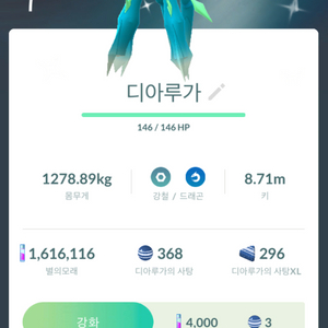 포켓몬고 오리진 디아루가 전용기 시포 판매