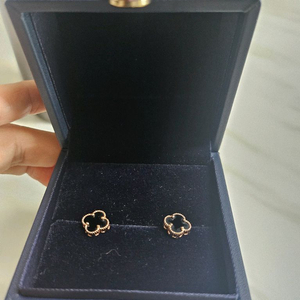 14k클로버로즈골드귀걸이