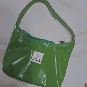 이미스 에나멜 호보백 그린