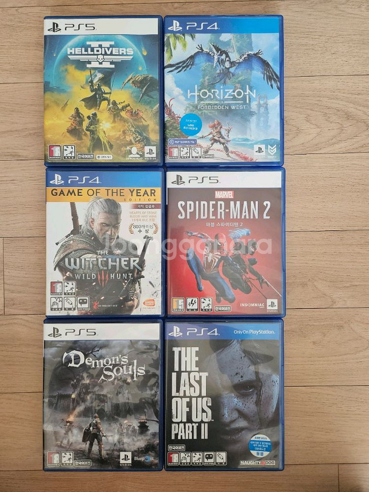 PS4,5 스파이더맨2 포함 6장 일괄판매 택포--0