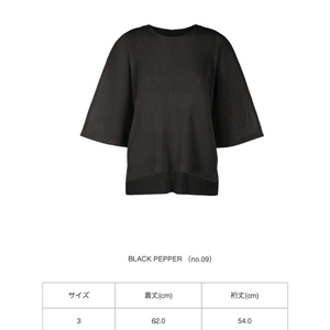 플리츠플리즈 탑 블랙패퍼