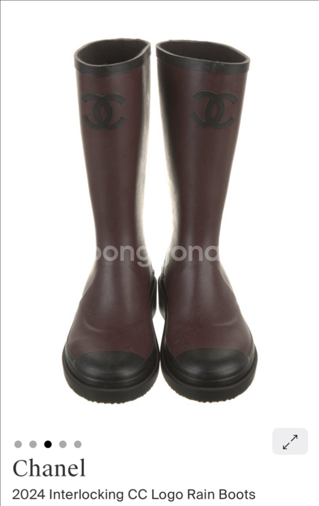 Chanel 샤넬 24FW CC로고 공방 레인부츠 37--2