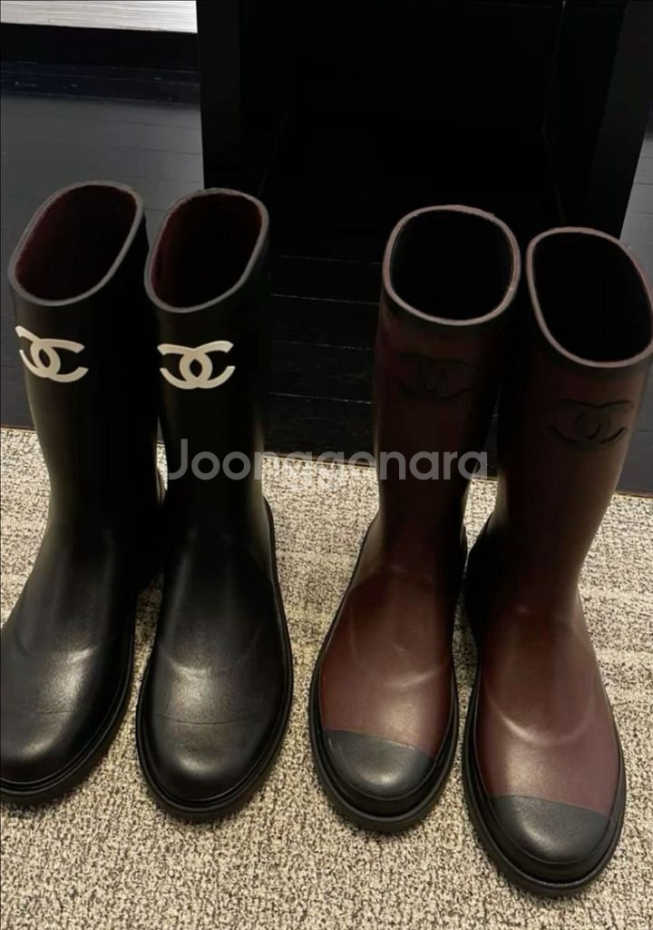 Chanel 샤넬 24FW CC로고 공방 레인부츠 37--1