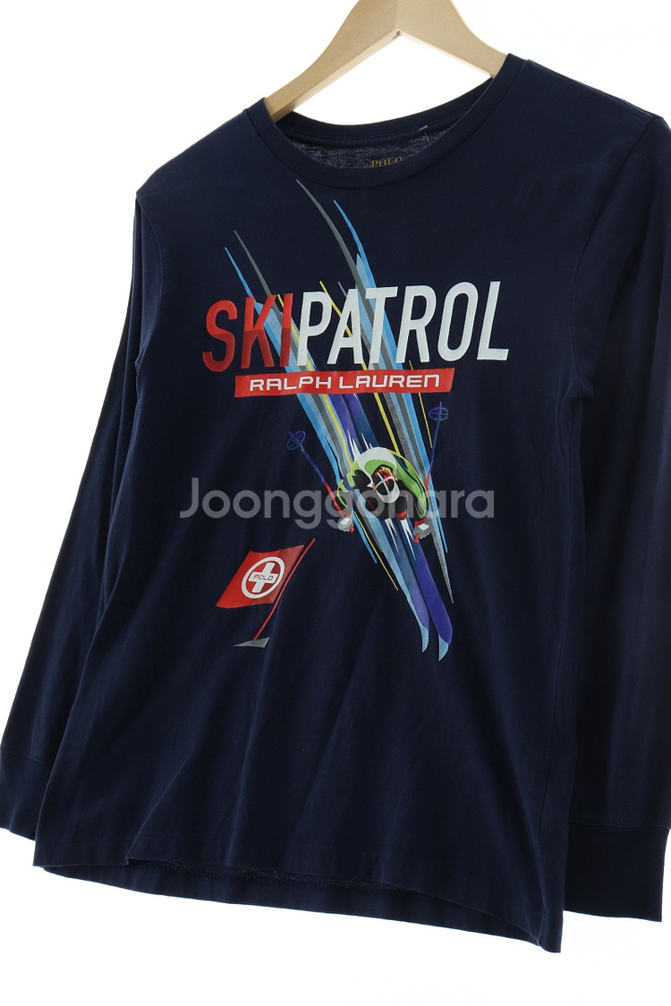 W(F) 폴로 랄프로렌 긴팔티셔츠 아동 스키팀 희귀--0