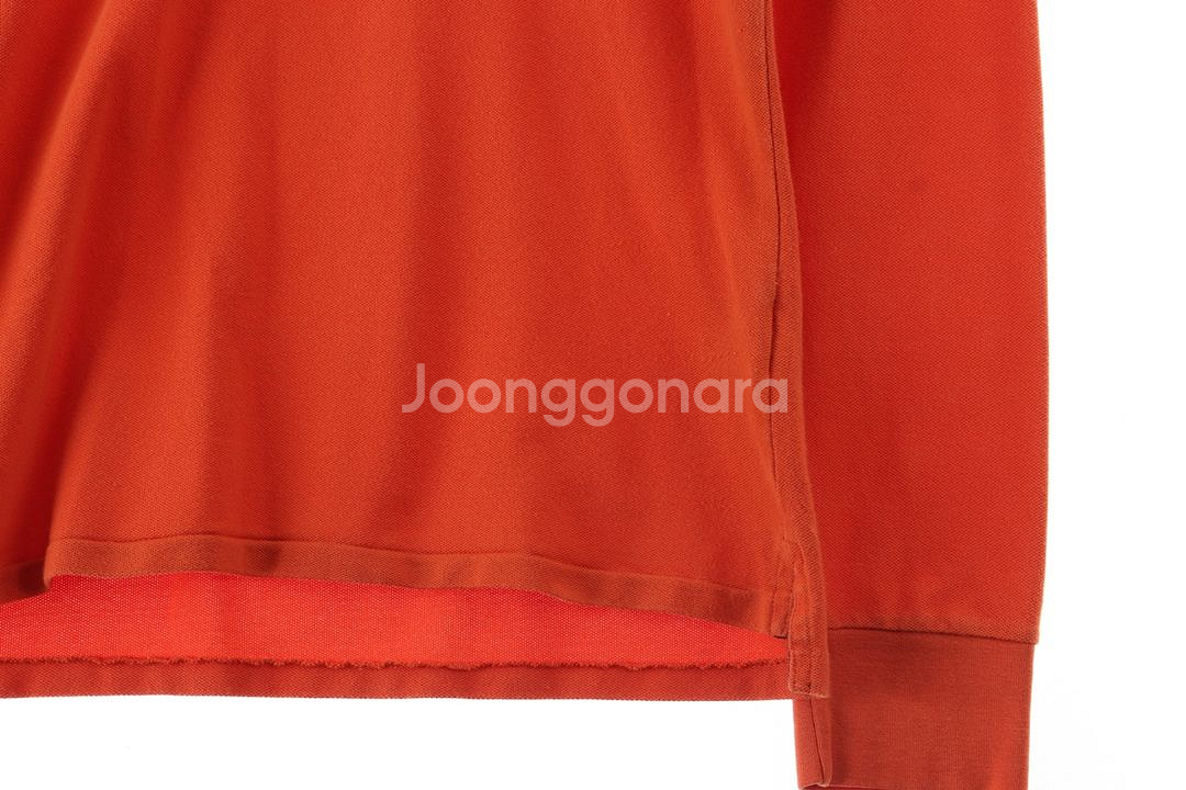 W(L-XL) 폴로 랄프로렌 카라 긴팔티셔츠 주황--3