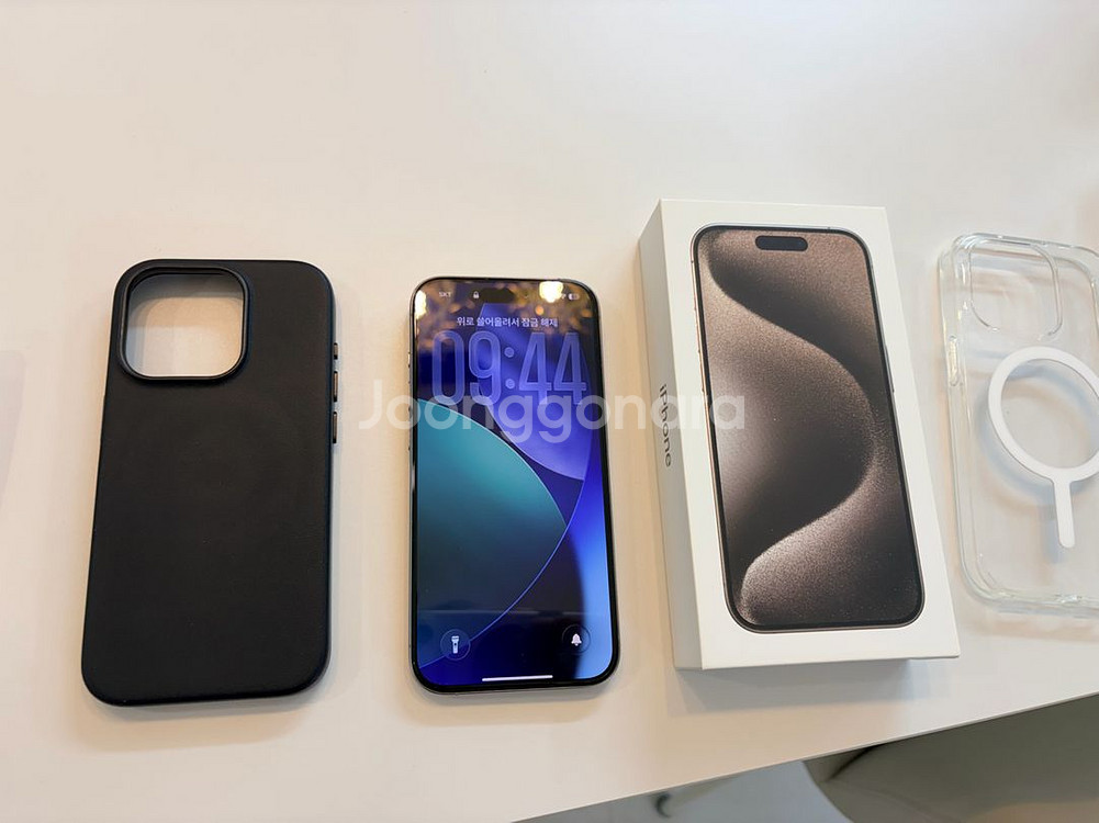 아이폰 15 프로 내추럴티타늄 256GB 카메라 무음--0