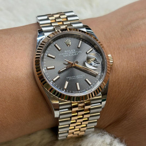 Rolex Datejust 다크로듐 핑크골드 쥬빌리