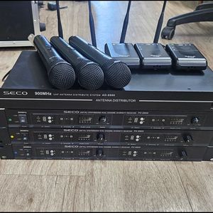 세코 PX-9600 무선마이크(6채널), 안테나분배기