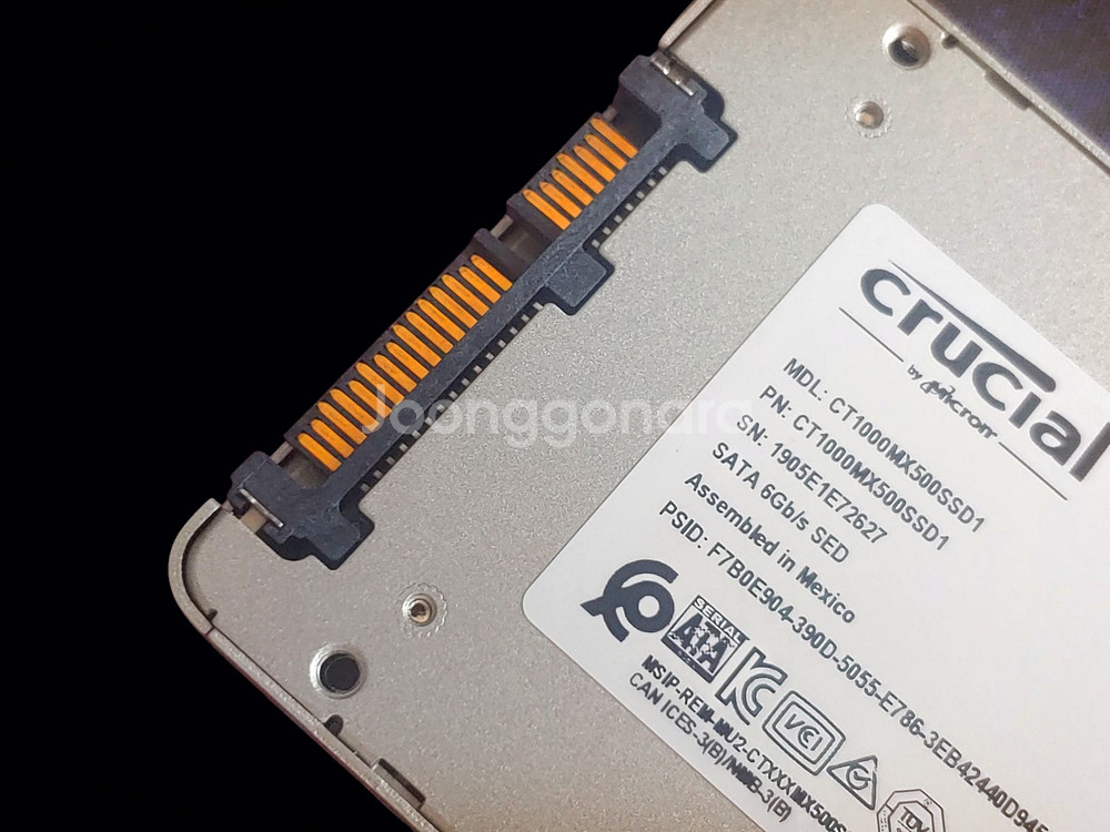 윈도우11 설치 마이크론 MX500 SSD 1TB--3