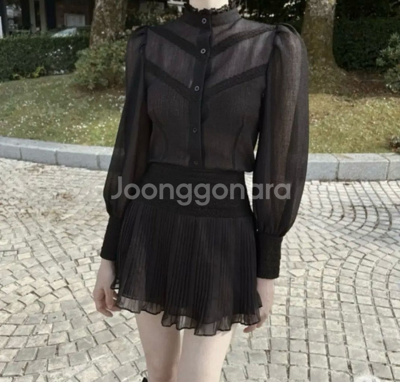 라벨르블랑 로즈데떼 셋업 블랙--1