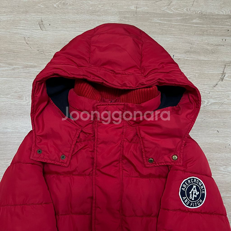 아베크롬비 앤 피치 와펜 후드 패딩 점퍼 S/90--1